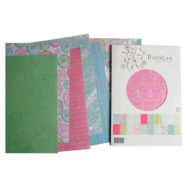 Paper Line Designpapir A4, 100 g, 20 motiver, 40 ark